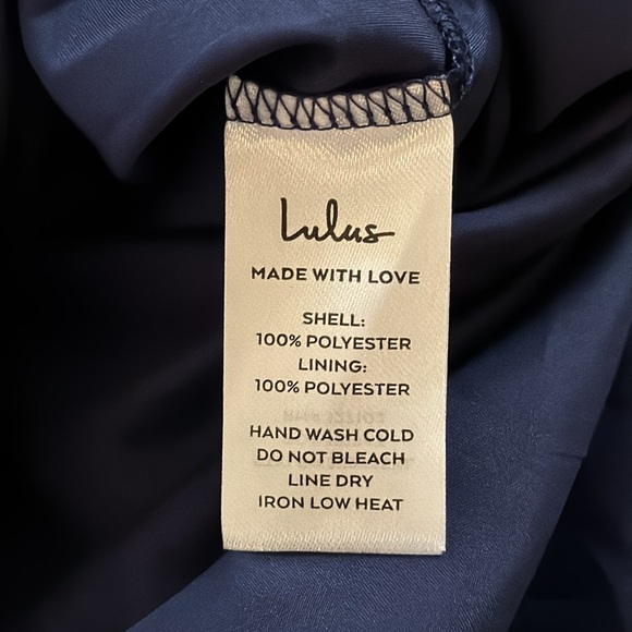 Lulus Blissful Direction Navy Tie-Strap Clip Dot Bustier Midi Dress - Picture 9 of 13